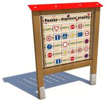 Obrázek k výrobku 91086 - Monkeys Edukační panel Pexeso - Dopravní značky 160