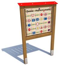 Obrázek k výrobku 91087 - Monkeys Edukační panel Pexeso - Dopravní značky 200