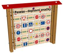 Obrázek k výrobku 91088 - Monkeys Edukační panel Pexeso - Dopravní značky na stěnu