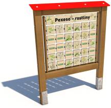 Obrázek k výrobku 91071 - Monkeys Edukační panel Pexeso - Rostliny 160