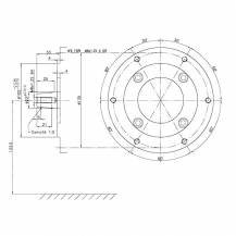 Obrázek k výrobku 55055 - Motor horizontální 13 hP, typ vývodu V+F