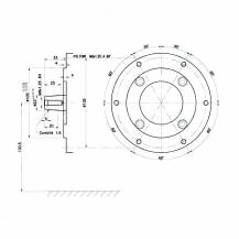 Obrázek k výrobku 61844 - Motor horizontální 6,5 HP s přírubou