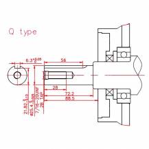 Obrázek k výrobku 61846 - Motor horizontální 9 HP