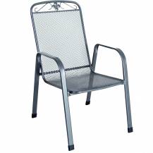 Obrázek k výrobku 35432 - MWH Savoy - stohovatelná židle z tahokovu, tmavě šedá 75 x 57 x 93 cm