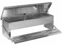 Obrázek k výrobku 81304 - Nášlapné žlabové krmítko pro slepice pozinkované GAUN 11345 - 5 kg