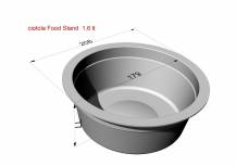 Obrázek k výrobku 77237 - Nástěnný držák misek pro mazlíčky MINI, hnědý