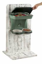 Obrázek k výrobku 77237 - Nástěnný držák misek pro mazlíčky MINI, hnědý