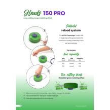 Obrázek k výrobku 2739 - Nylonová hlava PRO 150 M8xSF/GF/LF