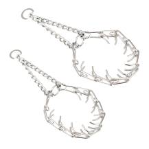 Obrázek k výrobku 75551 - Obojek polostahovací s ostny, chrom