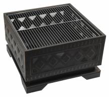 Obrázek k výrobku 74267 - Ohniště SQUARE copper patina s poklopem