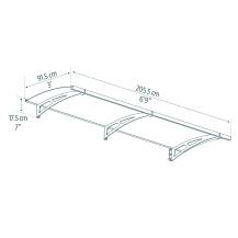 Obrázek k výrobku 52900 - Palram Aquila 2050 - vchodová stříška