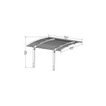 Obrázek k výrobku 48357 - Palram Arizona 5000 - hliníkový přístřešek pro auto s obloukovou střechou