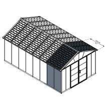 Obrázek k výrobku 62447 - Palram - Canopia Rozšiřovací modul 11x4,1 pro domky série Yukon 11 (antracit)