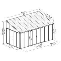 Obrázek k výrobku 62427 - Palram - Canopia Torino 3 x 5,46 antracitzimní zahrada