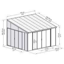 Obrázek k výrobku 62430 - Palram - Canopia Torino 4 x 4,25 antracitzimní zahrada