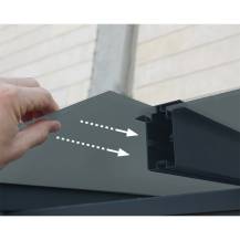 Obrázek k výrobku 67831 - Palram Capri 3000 antracit 3 x 3 hliníková (montovaná) pergola