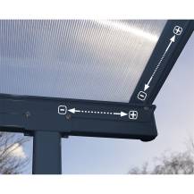 Obrázek k výrobku 29172 - Palram Sierra 4200  3 x 4,25 - hliníková (montovaná) pergola