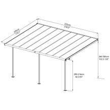 Obrázek k výrobku 29221 - Palram Sierra 5400  3 x 5,46 - hliníková (montovaná) pergola