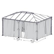 Obrázek k výrobku 52897 - Palram Závěsy pro Martinique 5000 -