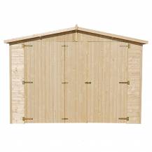 Obrázek k výrobku 52857 - Panelová dřevěná garáž 15 m2 H101 500x300 cm tl. 19 mm