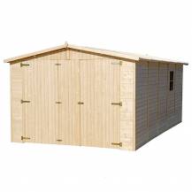 Obrázek k výrobku 52857 - Panelová dřevěná garáž 15 m2 H101 500x300 cm tl. 19 mm