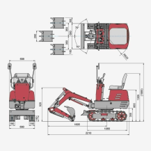 Obrázek k výrobku 62711 - Pásový minibagr AMA Garden