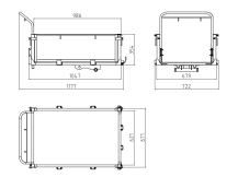 Obrázek k výrobku 62708 - Pásový transportér TAG 500 s hydraulickým sklápěním