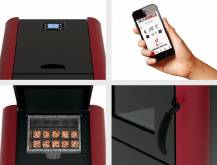 Obrázek k výrobku 77382 - Peletová kamna ALFA PLAM LUCA červená 12kW