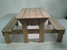 Obrázek k výrobku 39526 - Piknikový stolek Herold IMPREGNOVANÝ s plastovým boxem .
