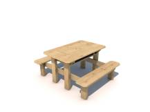 Obrázek k výrobku 39525 - Piknikový stolek Herold s plastovým boxem .