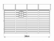 Obrázek k výrobku 82587 - plastový domek LANITPLAST LONGFORD 612 LG4020