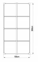 Obrázek k výrobku 82587 - plastový domek LANITPLAST LONGFORD 612 LG4020