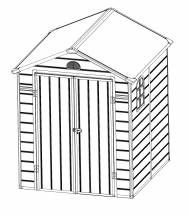 Obrázek k výrobku 82592 - plastový domek LANITPLAST LONGFORD 66 LG4016