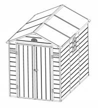 Obrázek k výrobku 82589 - plastový domek LANITPLAST LONGFORD 69 LG4019