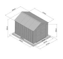 Obrázek k výrobku 93809 - plastový domek LANITPLAST MONTANA 810 LG4685