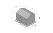 Obrázek k výrobku 93809 - plastový domek LANITPLAST MONTANA 810 LG4685