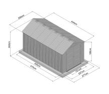 Obrázek k výrobku 93808 - plastový domek LANITPLAST MONTANA 814 LG4686
