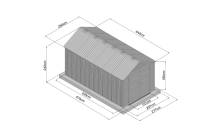 Obrázek k výrobku 93808 - plastový domek LANITPLAST MONTANA 814 LG4686