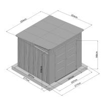 Obrázek k výrobku 93807 - plastový domek LANITPLAST NEVADA 88 LG4687