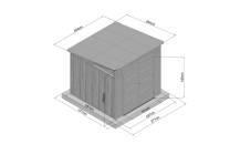 Obrázek k výrobku 93807 - plastový domek LANITPLAST NEVADA 88 LG4687