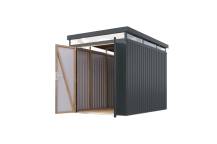 Obrázek k výrobku 94975 - plechový domek KARIBU AURUM 2,5 (53665) antracit LG4831