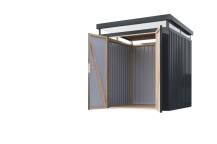 Obrázek k výrobku 94973 - plechový domek KARIBU AURUM 2 (53663) antracit LG4829