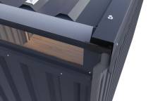 Obrázek k výrobku 94973 - plechový domek KARIBU AURUM 2 (53663) antracit LG4829