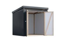 Obrázek k výrobku 94947 - plechový domek KARIBU IRIDIUM 2 (48395) antracit LG4803