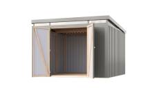 Obrázek k výrobku 94959 - plechový domek KARIBU IRIDIUM 3,5 (48456) šedý LG4815