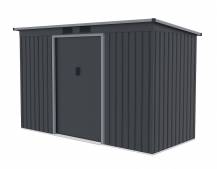 Obrázek k výrobku 82584 - plechový domek LANITPLAST HALLE 94 ANTRACIT LG4024