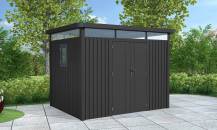 Obrázek k výrobku 82590 - plechový domek LANITPLAST MARBURG 108 ANTRACIT LG4018