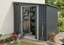 Obrázek k výrobku 92803 - plechový domek LANITPLAST WANDHAUS 56 ANTRACIT LG4362