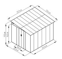 Obrázek k výrobku 92802 - plechový domek LANITPLAST WANDHAUS 78 WARM GREY LG4360