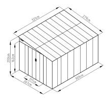 Obrázek k výrobku 92801 - plechový domek LANITPLAST WANDHAUS 911 WARM GREY LG4361